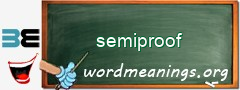 WordMeaning blackboard for semiproof